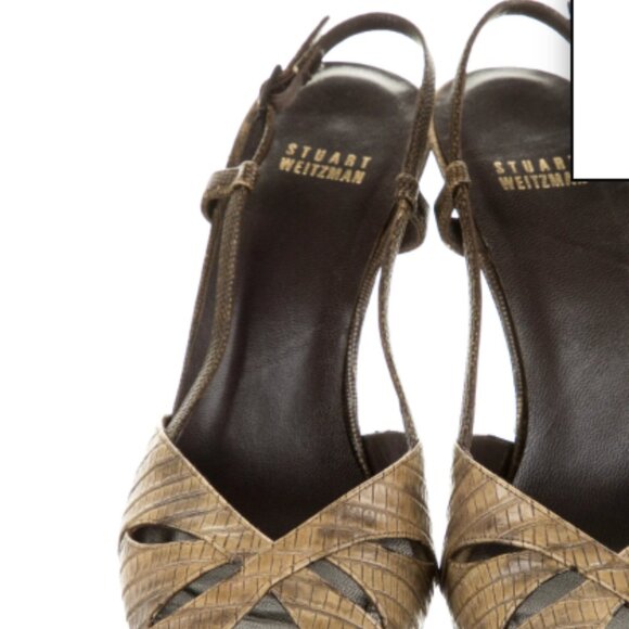 Stuart Weitzman Leather Slingback Sandals | Vintage and PERFECT for Spring - Picture 4 of 6